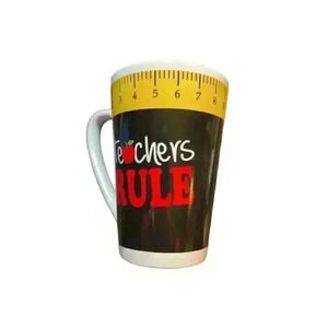 Mug-teachers Rule Nice Gift for teacher 8 inches high-Ceramic